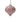 Red antique glass wide drop Christmas ornament