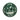 Forest green Pavilion Beachside paper dinner plate with a white scenic pattern