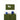 Olive green pinboard above an olive locker, blue vases, navy basket and green mug on top