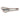 Stainless steel perforated straining tongs, open, on white