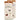 Love of Chickens kitchen towel on its cardboard hanger, front and back