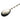 Close-up of a bar spoon bowl engraved with the Barfly name and model number