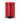 Brabantia NewIcon 3 liter pedal bin in Passion Red, front view