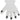 Empty clear hand shaped party bag with black fingernails and a small spider on one finger