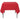 Now Designs Spectrum chili red tablecloth draped over a table