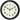 Infinity Instruments Retro 9.5" Wall Clock, Black — angle