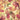 Paper napkin printed with autumn oak and maple leaves and acorns on gold background