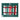 Box of six Talking Tables striped mini Christmas crackers in red, green and white