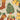 Paper stockings, bells, a tree and a present from the Christmas sewn garland laid flat