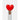 Heart stopper in the neck of a clear bottle