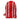 TAG red half oven mitt with white woven stripes, diamond quilting and a hanging loop
