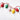 String lights felt garland laid out flat