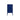 Navy blue compact metal locker with handle on left, front view