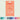 Orange ringed round Speks Slabs sticker on coral card with a row of color swatches below