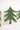 Patterned green paper Christmas tree from the concertina garland standing upright