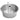 Fox Run loose bottom angel food pan with center tube and feet