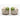 Pair of Cosmos Gifts garlic bulb salt and pepper shakers with green tops