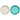 Wilton polka dot cupcake liner and solid teal cupcake liner seen from above