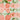 Boston International Peaches guest towels on mint ground