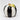 Cosmos Gifts black and white striped pumpkin candy box with a gold stem and gold edged leaves on the lid