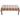 TAG Eva slub weave plaid tablecloth in brown and cream on a dining table