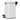 Brabantia NewIcon pedal bin in White, side view