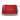Red Smeg toaster, side view with lever and chrome base