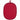 Red silicone pot holder with textured diamond grip and hanging loop, front view on white