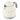 Cream Smeg mini kettle, angled view with the spout filter visible under the lid