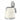 Cream Smeg mini kettle with its lid open, three-quarter view on white