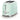 Mint green Smeg toaster, angled view with lever, stop dial and chrome base