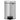 Brabantia NewIcon 3 liter pedal bin in Metallic Grey, front view
