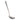 Side view of the Monty's gravy ladle showing its angled handle