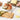 RSVP Endurance Long Seafood Fork in use with seafood appetizer