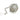 RSVP Mesh Tea Ball 2-inch stainless steel infuser for brewing loose leaf tea in a teapot or cup.