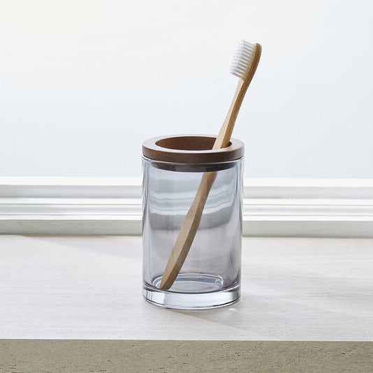 Moda at Home Vaso Bathroom Tumbler, Grey