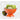Orange Calypso Basics colander in a kitchen