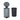 Puebco Steel Trash Can, Gray, detail
