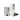 Puebco Steel Trash Can, White