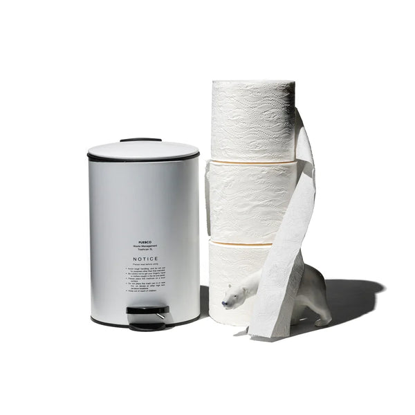 Puebco Steel Trash Can with Step Lever