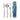 OXO Prep & Go fork, spoon and knife beside the closed Ocean Blue case