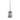 Moda at Home Innovate toilet brush standing in its slim stainless steel oval holder