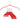 MAWA Silhouette Ultra-Thin Hangers in Red, stacked