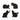 Four black Balvi cat-shaped coasters in different poses