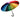 Streamline Rainbow Color Wheel Umbrella hero