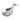 TableCraft brushed stainless steel spoon rest with label, angled view
