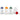 Izzie the Bear sippers in all four hat colors: blue, orange, green and red