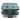 kitch square glass food storage containers with blue plastic lids, as packaged