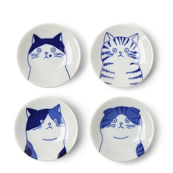 Miya Cat Face Small Plate, 3 in.