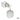 Two Moda at Home Harstad grey cement cotton jars with leatherette loop pulls, one open with cotton balls